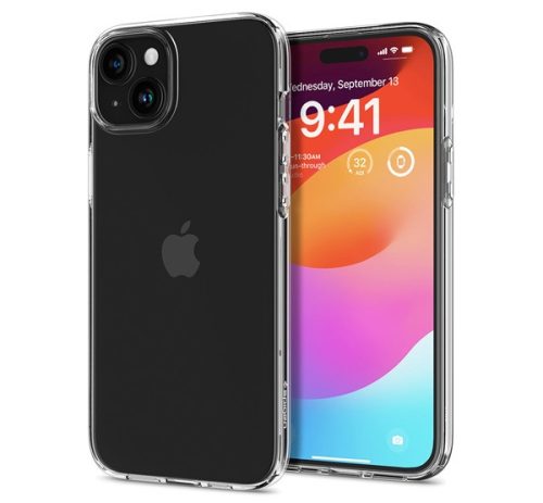 Spigen Liquid Crystal Apple iPhone 15 Plus tok, Crystal Clear átlátszó