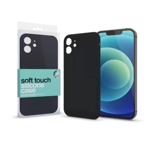 Xprotector Soft Touch szilikon tok Slim Apple iPhone 15, fekete