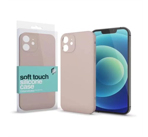 Xprotector Soft Touch szilikon tok Slim Apple iPhone 15, púderpink