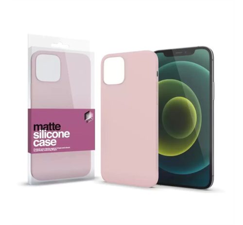 Xprotector Szilikon matte tok ultravékony Apple iPhone 15 Pro, púderpink