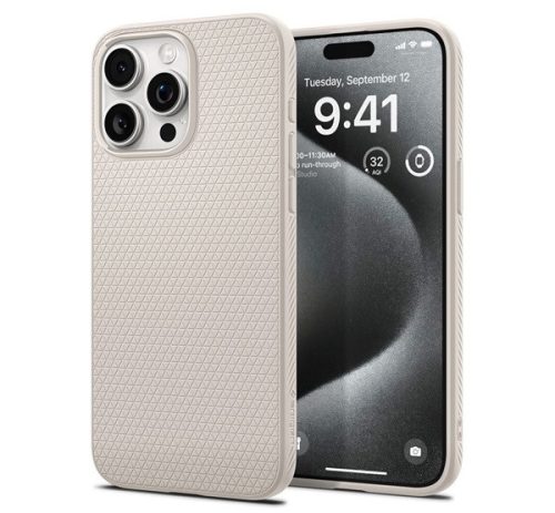 Spigen Liquid Air Apple iPhone 15 Pro Tok, Matt Fehér