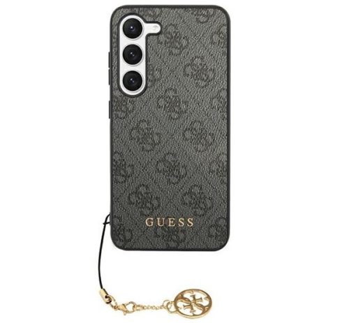 Guess 4G Charms Samsung Galaxy S24 szilikon tok, fekete