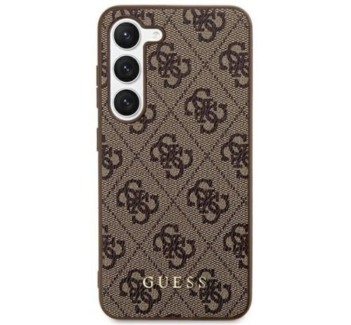 Guess 4G Metal Gold Samsung Galaxy S24+ szilikon tok, barna