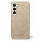 Guess Glitter Script 4G Samsung Galaxy S24 hátlap tok, arany