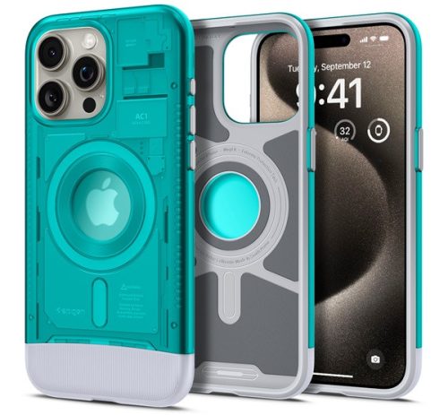 Spigen Classic C1 Apple Iphone 15 Pro MagFit tok, kék