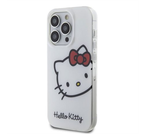 Hello Kitty IML Head Logo Apple Iphone 15 Pro hátlap tok, fehér