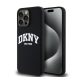 DKNY Liquid Silicone Arch Logo MagSafe iPhone 15 Pro Max hátlap tok, fekete