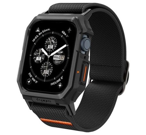 Spigen Lite Fit Pro Apple Watch 9/8/7 (45mm) / SE (2nd/1st Gen)/6/5/4 (44mm) tok, fekete