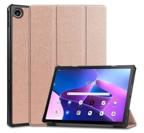 Lenovo Tab M10 Plus (10.61) (3. generáció) TB125 / TB128, mappa tok, Trifold, vörösarany