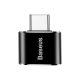 Baseus USB-USB Type-C 2.4A adapter, fekete