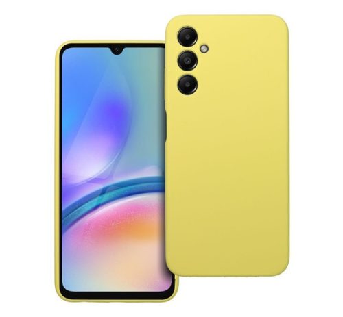 2mm Samsung Galaxy A05S szilikon hátlap tok, sárga