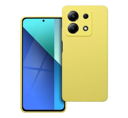 2mm Xiaomi Redmi NOTE 13 5G szilikon hátlap tok, sárga