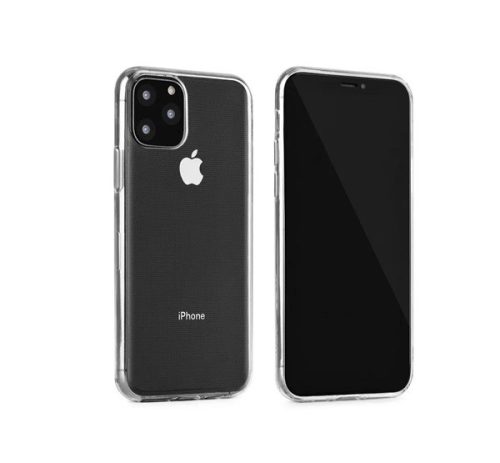 0,5mm Ultra Slim iPhone 15 Plus szilikon hátlap tok, átlátszó