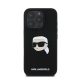 Karl Lagerfeld Liquid Silicone Karl Head MagSafe Apple iPhone 16 Pro Max hátlap tok, fekete