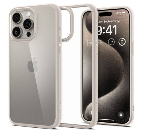 Spigen Liquid Air iPhone 16 Pro tok, natural titanium (bézs) ACS08120