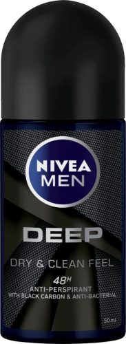 Nivea roll-on férfi 50 ml Deep Black Carbon Dry&Clean