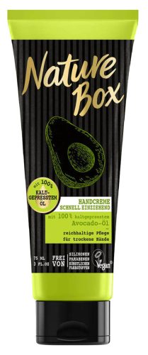 Nature Box kézkrém tubusos 75 ml Avocado oil