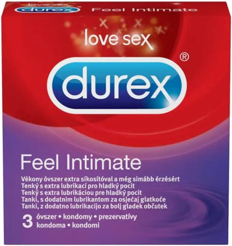 Durex óvszer 3 db Feel Intimate