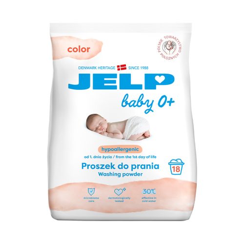 JELP Baby 0+ hipoallergén mosópor 1,35 kg 18 mosás - color