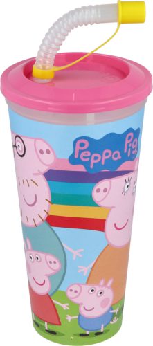 Szívószálas pohár csokis keksszel 10g / Peppa Malac (12 db/#)