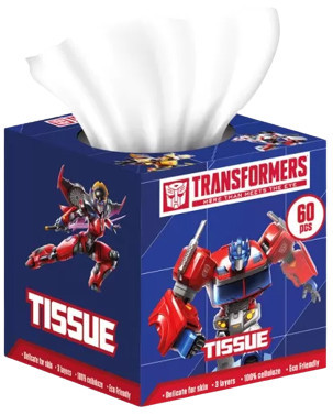 Transformers dobozos papírzsebkendő 3 rétegű 60 db-os 18db/#