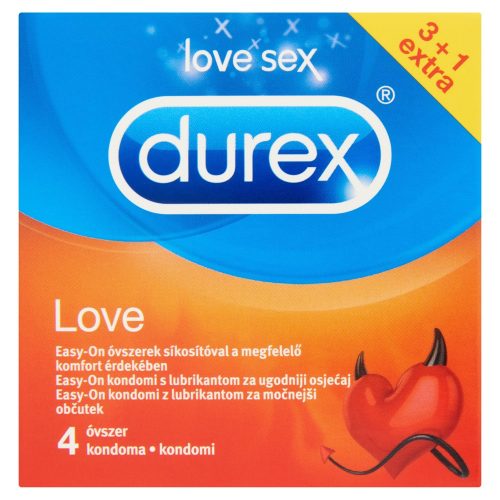 Durex óvszer 4 db Love