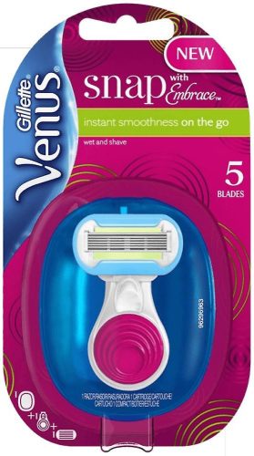 Gillette készülék+borotvabetét női Venus Snap with Embrace/Extra Smooth