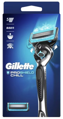 Gillette készülék+2 db borotvabetét Fusion 5 Proshield Flexball Chill