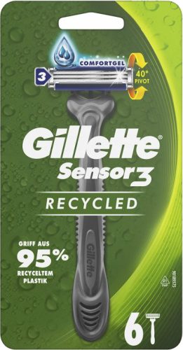 Gillette eldobható borotva 6 db Sensor 3 Recycled