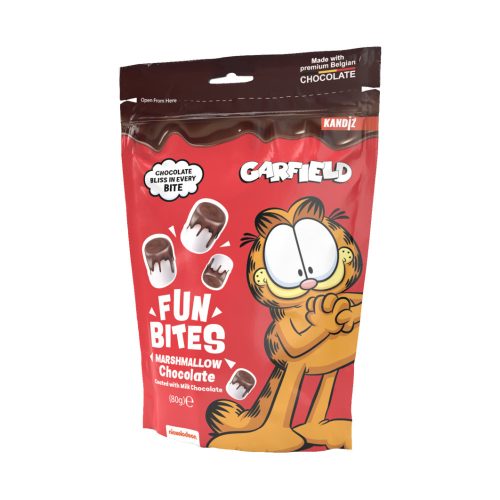 Fun Bites - Csokoládéba mártott mini mályvacukor - 80g - Garfield