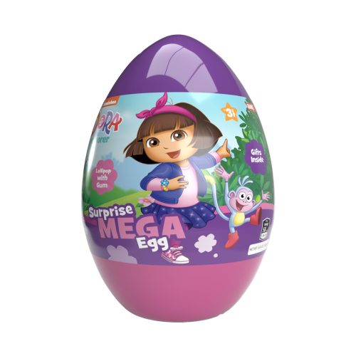 Mega Surprise Egg-Óriás meglepetés tojás persely 160g /Dora a felfedeő (18 db/#)