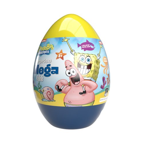 Mega Surprise Egg-Óriás meglepetés tojás persely 160g / Spongyabob (18 db/#)