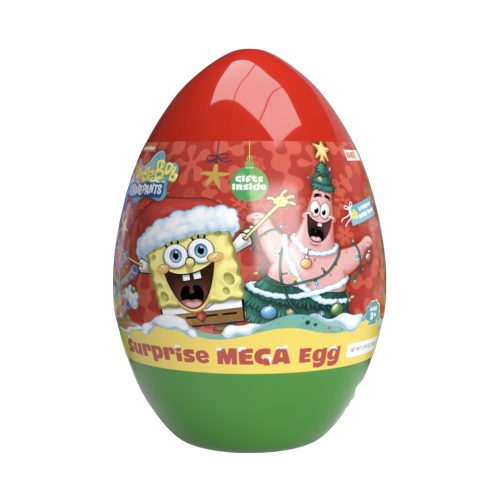 Mega Surprise Egg-Óriás meglepetés tojás persely 160g / Spongyabob XMAS(18 db/#)