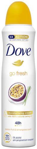 Dove dezodor 150 ml Go Fresh Passion Fruit&Lemongrass Scent 0% Alcohol