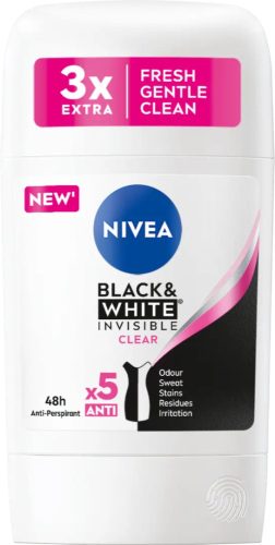 Nivea stift 50 ml Invisible B&W Clear