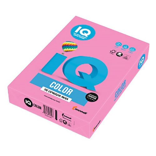 Fénymásolópapír színes IQ Color A/4 80 gr neon rózsa NEOPI 500 ív/csomag