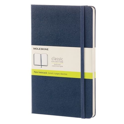 Notesz MOLESKINE QP062B20 "L" A/5 sima kemény fedeles zafírkék