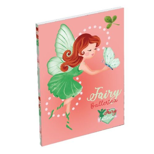 Notesz LIZZY CARD A/7 papírfedeles Fairy Ballerina Dance