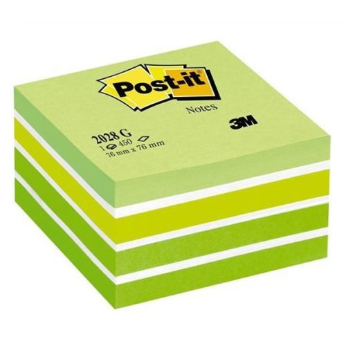 Öntapadós jegyzet 3M Post-it LP2028G 76x76mm aquarell zöld 450 lap