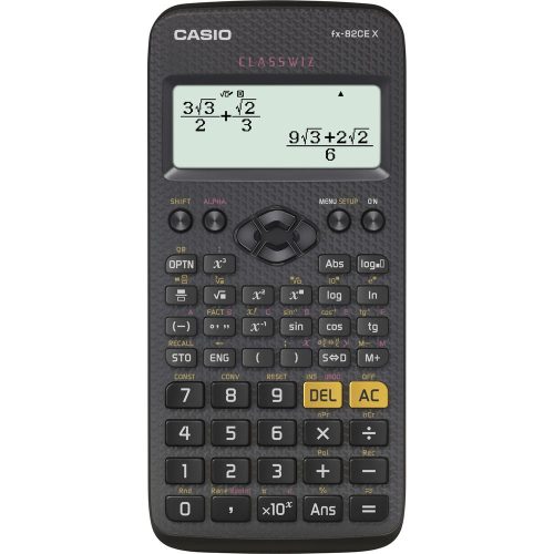 Számológép tudományos CASIO FX 82 CE X 379 funkciós 4 soros 16 digites fekete