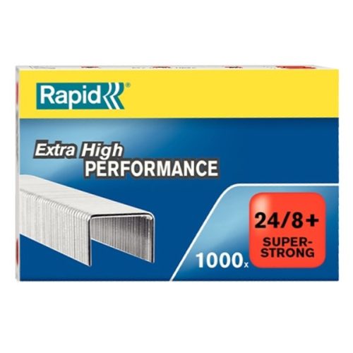 Tűzőkapocs RAPID Superstrong 24/8+ horganyzott 1000 darabos