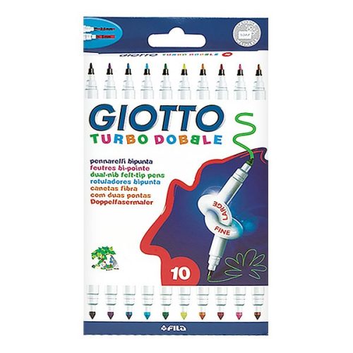 Filctoll GIOTTO Turbo Dobble két végű vékony-vastag 10db-os készlet