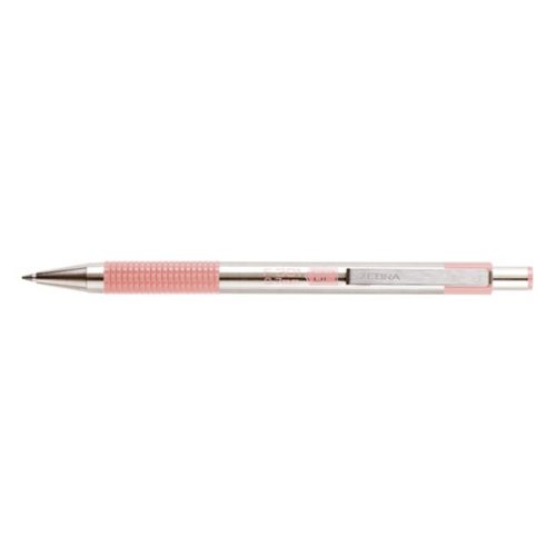 Golyóstoll ZEBRA F-301 fém tollbetéttel pasztell rózsaszín