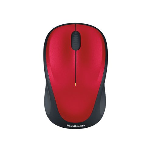 Egér vezeték nélküli LOGITECH M235 2,4 Ghz 1000 DPI piros