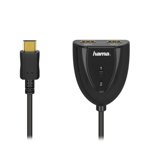 HDMI elosztó HAMA 2 állású aranyozott