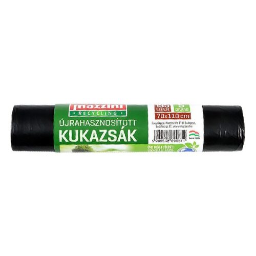 Szemeteszsák MAZZINI 135L újrahasznosított 5 db/tekercs