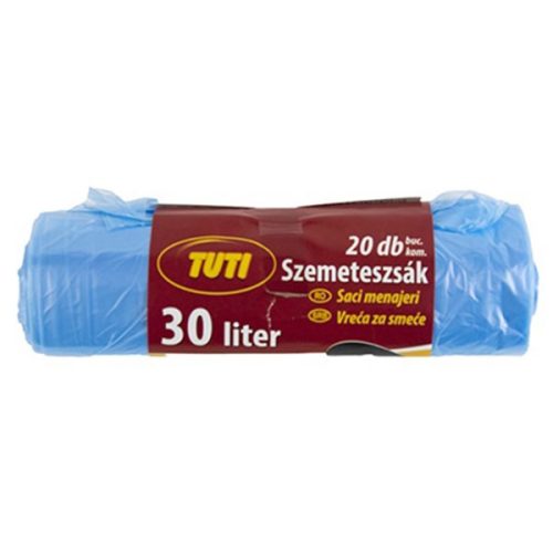 Szemeteszsák TUTI 30L köthető füles 20 db/tekercs