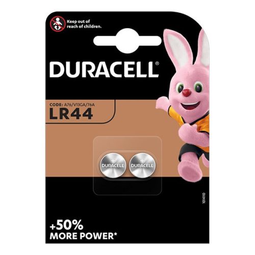 Elem gomb DURACELL LR44 1,5V 2-es