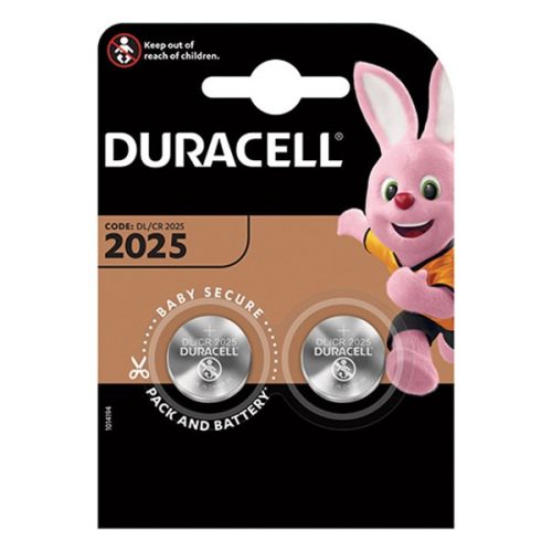 Elem gomb DURACELL DL2025/CR2025 2-es