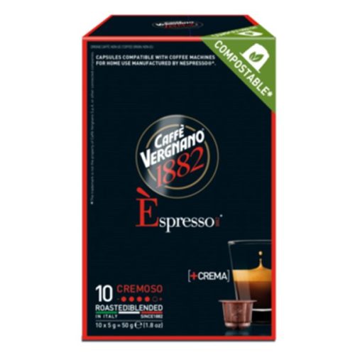 Kávékapszula CAFFÉ VERGNANO Nespresso Cremoso 10 kapszula/doboz